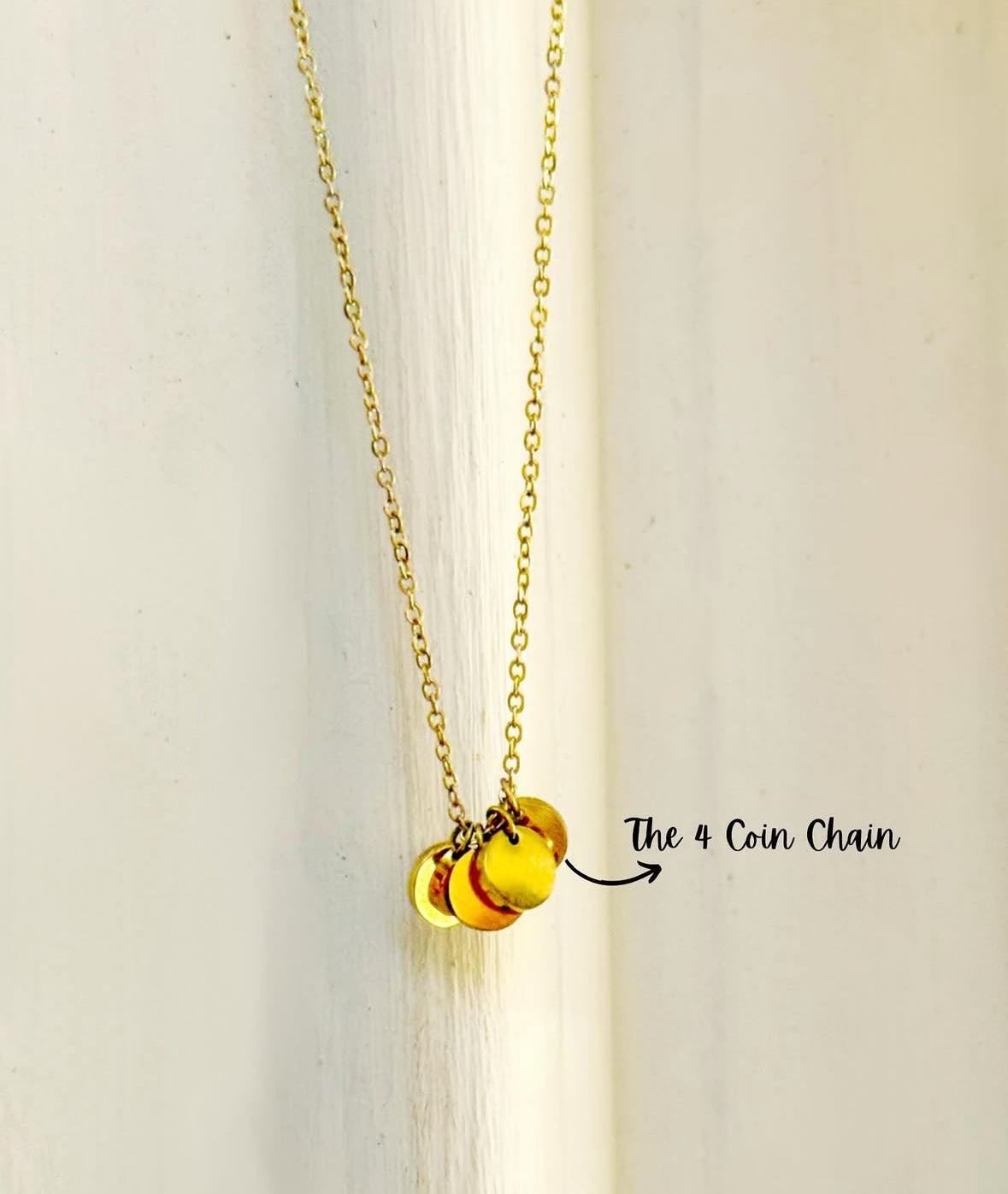 4-Coin Chain Necklace