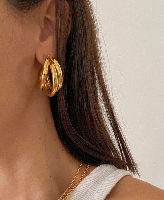 Triple Hoops Earrings