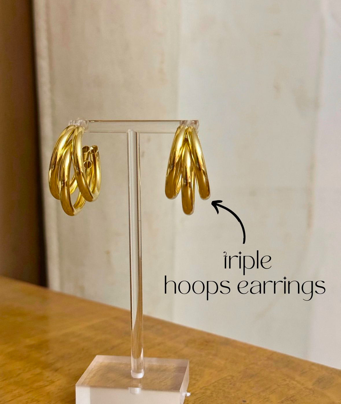 Triple Hoops Earrings